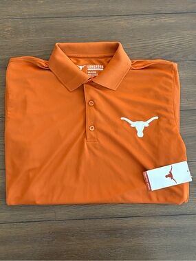 Longhorn Apparel Texas Longhorn Embroidered Men’s Orange Polo Shirt Size M NWT